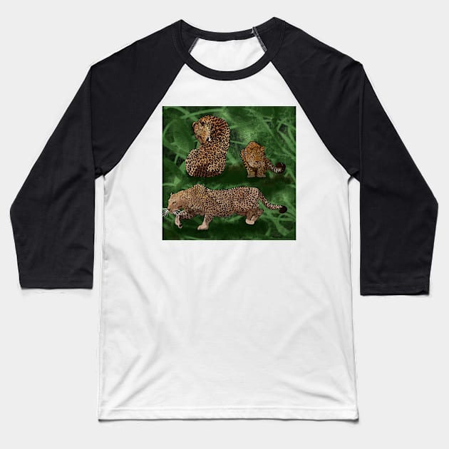 Majestic Leopards Baseball T-Shirt by MamaODea